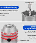 MAXAZTEX 6-piece dry core drill bit set with 30/40/50/68 mm hole saws and SDS-Plus adapter; 135° tip design.