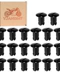 Heavy Duty Stainless Steel Quarter Dzus Fasteners With Button Oval Head And 7/16 Inch Stem, Black Quick Release Latch Hardware in 20 pack.