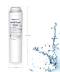 Fridge Water Filter 2 Pack For GE FQSVF Drinking Water System With Premium Filtration shown with splash effect.