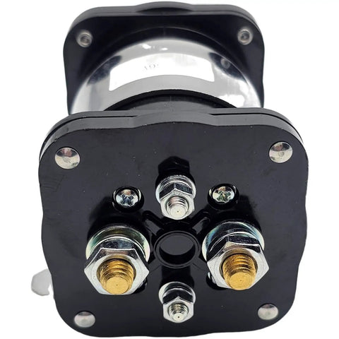 Contactor 586-317111 for EZGO electric golf cart 36V 200A heavy duty relay with 4 terminal switch, black top view