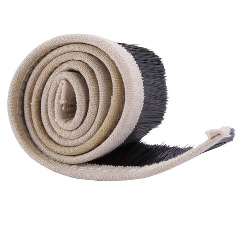 Shop Ready Heavy Duty CNC Router Spindle Dust Collector Brush Seal For Precision Engraving Machines with a rolled brush and fabric backing.
