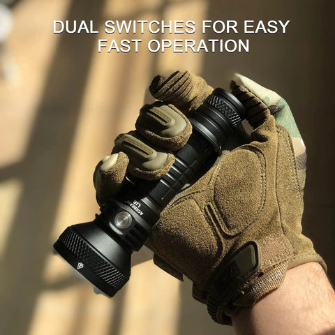 1500 Lumen USB Rechargeable Tactical Flashlight With 1000 Meter Beam For Hunting Camping And Search Missions Long Throw