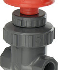 PVC Gate Valve With Non Rising Stem And Buna N O Ring For Half Inch Socket Easy Install General Purpose Water And Irrigation Valve