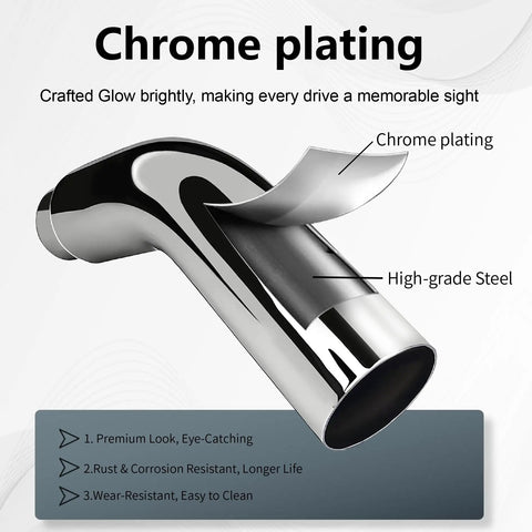 Exhaust Elbow Adapter 4 Inch To 6 Inch With Integrated Steel Clamp Leak Free Installation Chrome Finish Display