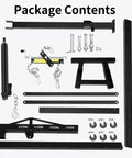 Shop Ready Heavy Duty Hydraulic Engine Hoist With Long Telescopic Boom and Six Smooth Swivel Casters accessories and parts layout.