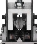 Heavy Duty Automatic Wire Stripping Machine For Waste Cables close-up of durable steel rollers and gears for efficient operation.