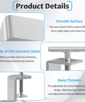 Product details highlighting Heavy Duty Hella Tough 2 Pack Small 40mm C Clamp 304 Stainless Steel features and design.