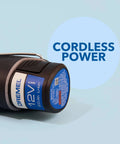 Dremel 12V cordless rotary tool battery pack, 2.0Ah Li-ion, blue label (front view)