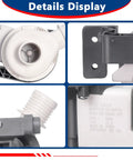 Heavy Duty Washer Drain Pump Replacement For Top Load Appliances Knocks Out Standing Water Quick Smooth Bolt On Upgrade Reliable Workhorse Fix That Fits Perfectly Every Single Time close-up view of components and labels