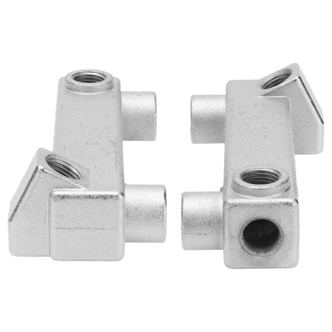 6 Way Air Compressor Manifold Block High Flow Aluminum Alloy Distribution Fitting With G1/4 G1/2 Threads for Pneumatic Systems