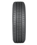 Road Ready LT245/75R16 Highway Terrain Tire Loaded For Heavy Duty Light Trucks With All Season Grip Featuring Ten Ply Rated Radials viewed from the side.