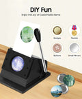 Two Size Round Button Punch Kit 58mm And 70mm for badges, cards, photo frames with no burrs clean cut easy press tool on table