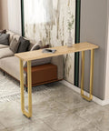 Badass 2 Pack Heavy Duty Steel Table Legs Industrial Modern Style For Dining Tables And Home Office Desks Rust Proof Finish on a console table.