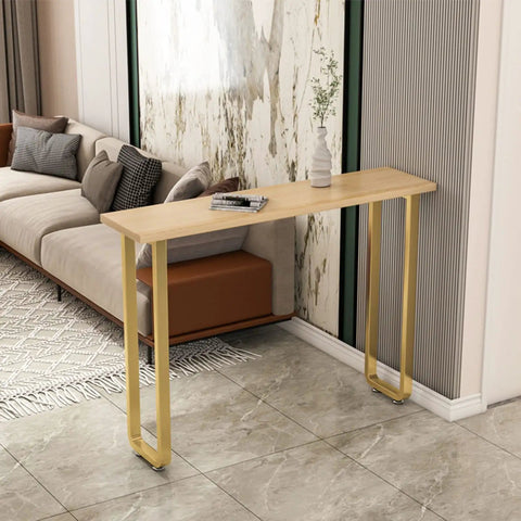 Badass 2 Pack Heavy Duty Steel Table Legs Industrial Modern Style For Dining Tables And Home Office Desks Rust Proof Finish on a console table.