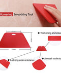 Pro Grade Wallpaper Smoothing Tool Kit 15 Piece Set With Craft Knife And 10 Replaceable Blades, Red and Blue Squeegees