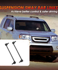 Front Sway Bar Link Kit 2 Piece Fits Honda Pilot 2006-2015 MDX 2006-2013 ZDX 2010-2013 Replacement To Stop Clunking And Leaning In Turns black links shown on Honda Pilot