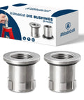 Quick Change Die Bushings Kit For Reloading With Press Bushings For Hornady Compatible Single Stage And Progressive Presses Switch Calibers In Seconds Includes Two Bushings package with metal bushings