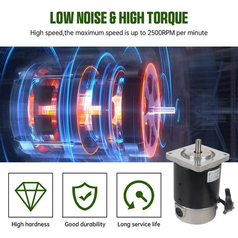 ZYT83-10S Brushed Lathe Motor 120W 110V 2500RPM M10 Shaft Spindle For Metal Lathe Machine Replacement Part Accessories