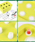 Indoor Hydroponics Grow Kit Self Watering System with planting baskets, buoy, and accessories in green PVC-U container.