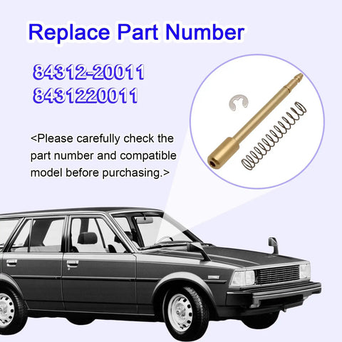 Top Shelf Replacement Steering Wheel Horn Button Contact Plate Plunger Pin Kit For Toyota Corolla 4Runner Pickup 8431220011 components displayed.