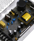 S-50 Series 50W 12V AC To DC Switching Power Supply For Industrial Use, Compact Durable Design, Reliable 12V DC Output, Easy Install For Robotics, Automation, LED Lighting And Other 12V Applications. Internal PCB with transformer and terminal block