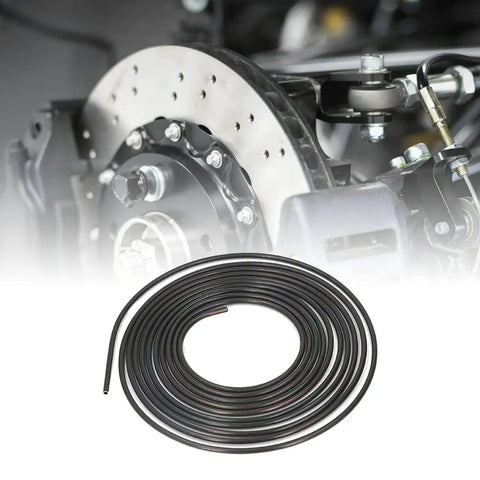 5m Steel Brake Line Kit With PVF Coating For Durable Hydraulic Brake System Replacement, Flexible Routing For Cars, Trucks And SUVs, 4.75mm Connectors And Screws Included, Universal Fit And Easy Install Bolt In