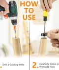 Installation steps for Heavy Duty Screw On Furniture Rubber Feet 32 Pack Anti Slip Floor Protectors for Chair Legs