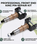 Golf Cart Front End King Pin Repair Kit For Club Car Precedent 2003.5-Up Gas And Electric, shown with steel construction.