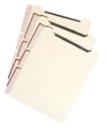 Self-Adhesive Folder Divider With 1-Inch Twin Prong Fastener For Letter-Size Manila Folders, 25 Per Pack