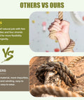 Comparison of heavy duty jute rope: natural hemp twisted cord vs mixed material rope, highlighting flexibility and wear differences