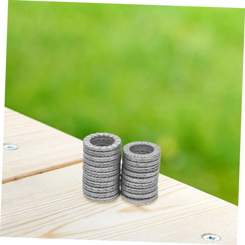 Industrial Locking Washers Featuring Double Wedge Interlocking Teeth Hella Secure Anti Vibration Grip For Automotive And Bike Repairs Locks Down Solid Heavy Duty Steel Construction