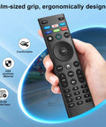Top Shelf Universal Tv Remote Replacement Boasting Snappy Button Response and Straight Up Easy Pairing in hand showcasing ergonomics.