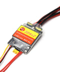 Dual 30A Brushed ESCs For 2 To 6S RC Vehicles Bidirectional Control with PWM input and superior heat dissipation, close-up view.