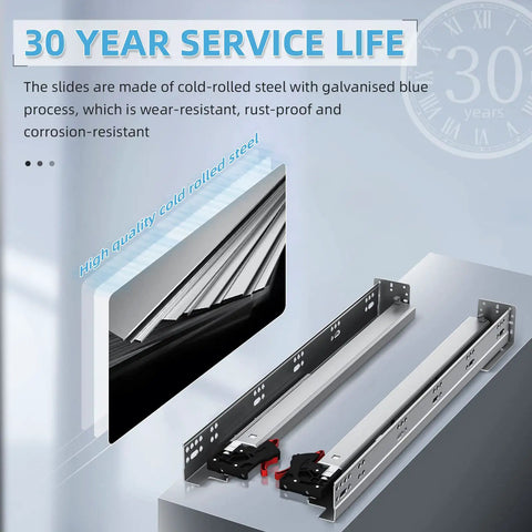 Heavy Duty Soft Close Undermount Drawer Slides Six Pack Fits 12 In Drawers Roll Smooth As Silk With Full Extension Ball Bearing Rails Built Like Tanks To Handle Heavy Loads Without The Gimmicks