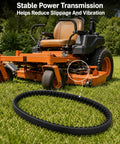 Beefy Drive Belt Replacement For Tiger Cat II 61 Inch Deck 71.5 Inch By 0.625 Inch Cogged V Belt Lawn Mower Deck Belt Compatible Heavy Duty Rubber With Industrial Fiber Cord Reinforcement For Long Lasting Performance on mower deck