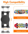 High compatibility of 360 Degree Rotating Skateboard Wall Mount for dope space saving display and extending wall hanger