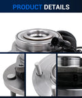 Front Wheel Hub And Bearing Assembly Direct Fit For 2008-2016 Dodge Grand Caravan, visible flange and 5 lug bolts