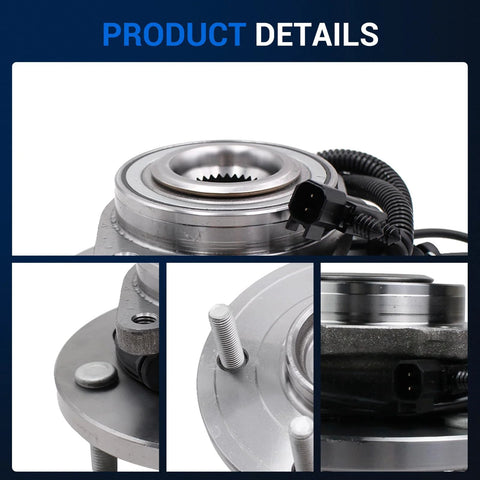 Front Wheel Hub And Bearing Assembly Direct Fit For 2008-2016 Dodge Grand Caravan, visible flange and 5 lug bolts