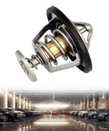 Heavy Duty Coolant Thermostat With Integrated Seal Gasket For Honda Civic Crv Odyssey Crz Insight Engine Cooling close-up.
