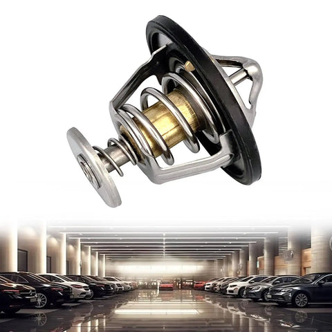 Heavy Duty Coolant Thermostat With Integrated Seal Gasket For Honda Civic Crv Odyssey Crz Insight Engine Cooling close-up.