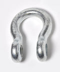 Hardcore One Inch Bow Shackle Built For Massive Loads With 8.5 Ton Working Load Limit Hot Dip Galvanized Forged Steel Rigging Hardware