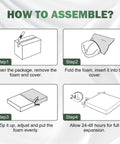 Assembly instructions for Outdoor Chair Cushions Set Of 2 19x19x3 Inches Waterproof And Fade Resistant Patio Cushions
