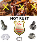 Eight Pack Stainless Steel License Plate Screws With Flange Cross Recessed Hex Bolts M5 Thread For Car And Truck Frames