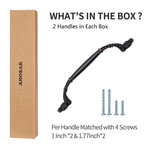 Oil Rubbed Bronze Vintage Cabinet Hardware Pulls 5 Inch 128mm Screw Spacing Set with box and screws, 2-pack