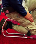 Side view of Garden Knee Seat Kneeler Stool With Strap, Portable Leg Brace For Gardening And Farm Work, comfortable and durable