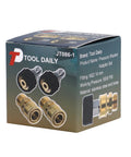Tool Daily pressure washer adapter set, 4-piece M22 14mm to M22 fittings, stainless steel and brass, 5000 PSI