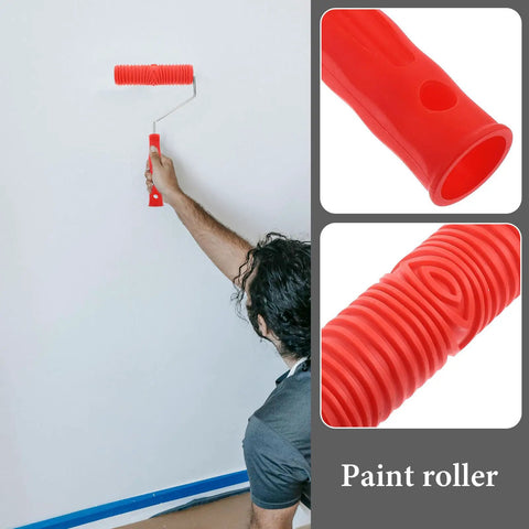 Top Tier Premium Grain Pattern Paint Roller With Slick Plastic Handle For Smoothing Over Bare Drywall and Crafting Embossed Textures That Look Absolutely Badass in use.