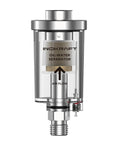 Heavy Duty Oil Water Separator For Air Compressors, 1/4 Inch NPT, polycarbonate housing with visible filter element.
