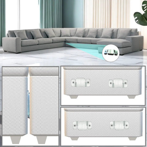 Solid Metal Sectional Couch Connectors To Keep Sections From Sliding Apart. Heavy Duty Interlocking Brackets With Screws Lock Your Living Room Layout In Place. Quick Install Flat Mount Hardware That Anchors Most Couches Tight As A Drum All Year.