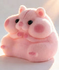 Totally Sweet Handmade Squishy Hamster Toy For Chill Out Vibes, pink plush fidget for stress relief and grip therapy.